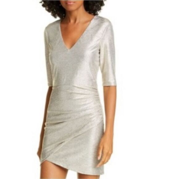 NWT Alice+Olivia Judy Ruched Mini dress - Picture 4 of 8